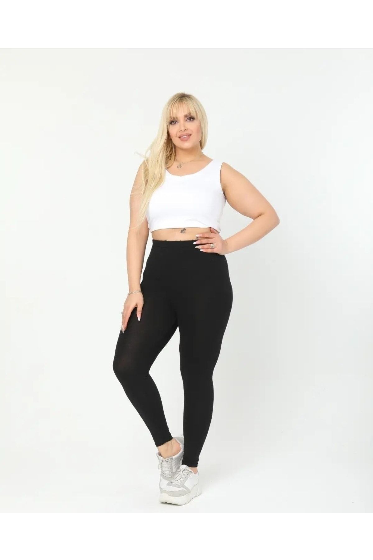 Plus size top cotton tights