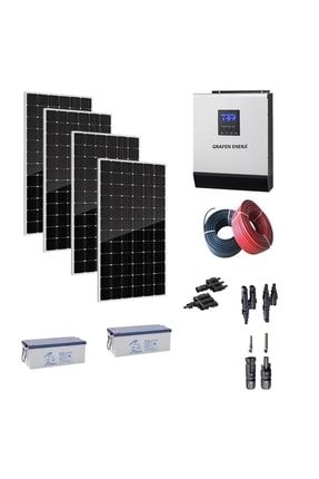 6 Kw Üretim Kapasiteli Solar Paket 3 Kw Invertör Mppt Tam Paket Bağ Evi Seti BAĞ EVİ SETİ TAM SET