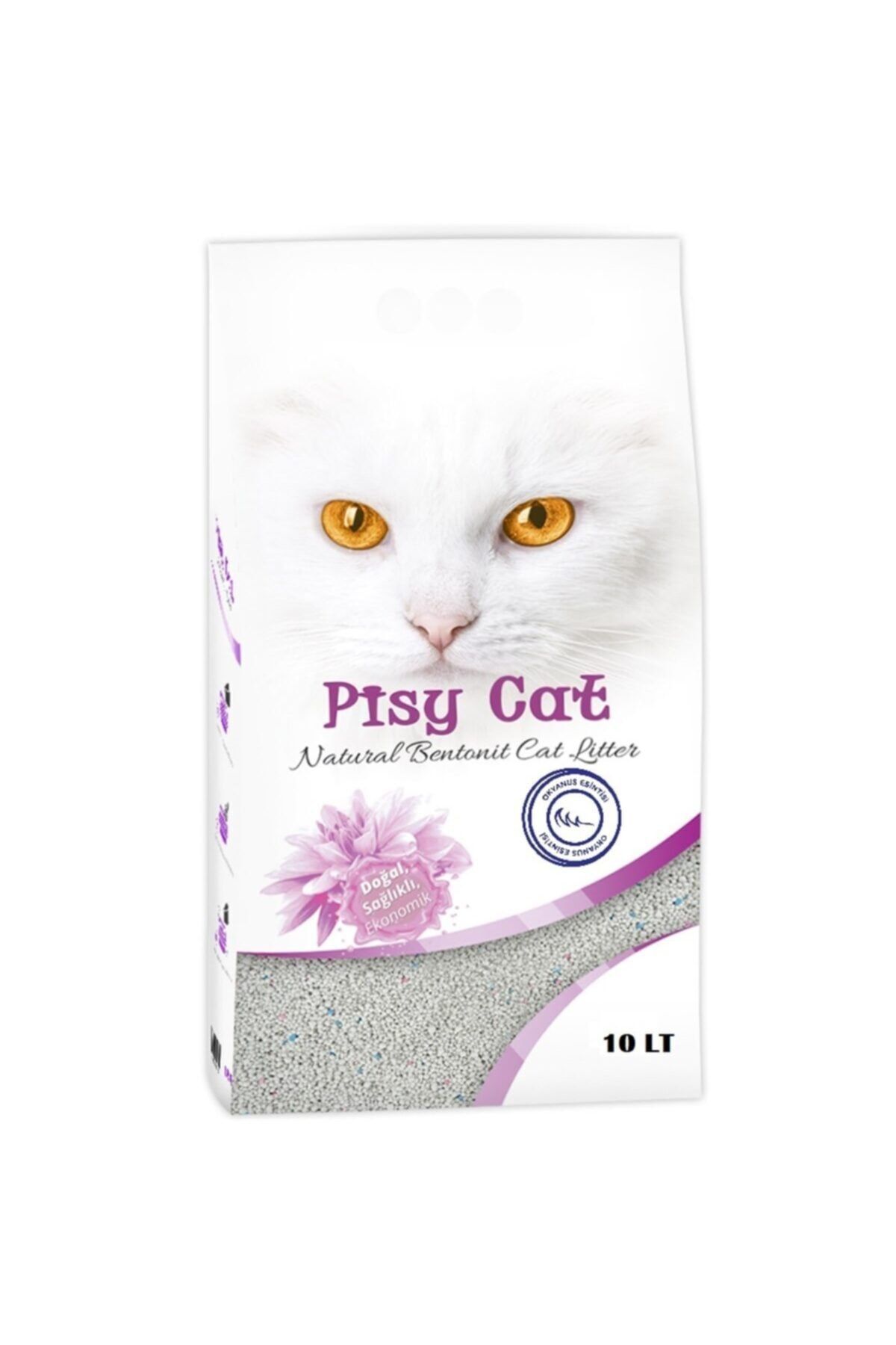 Pisy Cat Okyanus Esintsi Tozsuz Topaklasan Ince Kedi Kumu 10 Lt Trendyol