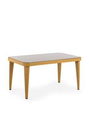 Papatya Laguna Masa Plastik Bahce Masasi Kullu Kahve Ahsap Desenli 100 Cm X 165 Cm Trendyol
