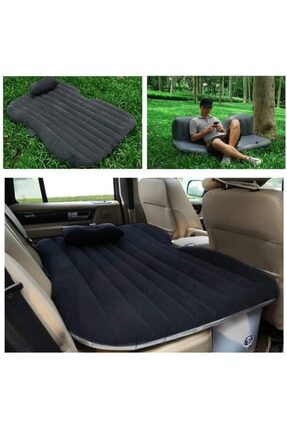 Hayatinizi Kolaylastirin Shibo Sisme Araba Koltugu Yatagi Siyah Otomobil Arka Koltuk Icin Sisme Yatak Pompa Hediyeli Trendyol