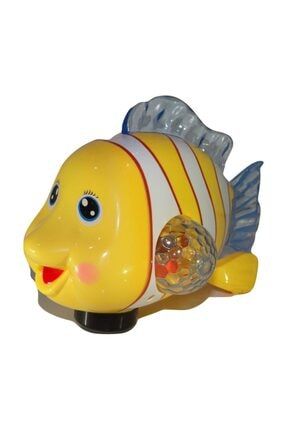 Bebeklerin Emekleme Arkadaşı Oyuncak Balık Sesli Işıklı Hareketli Yerde Sürünen Nemo Benzeri Balık HYD-710882-0500
