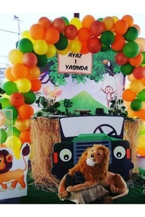 Partini Sec Zincir Balon Sari Yesil Siyah Dinazor Parti Tema Trendyol