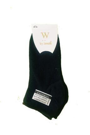 Kadın Siyah Dikişsiz Diyabetik Çorap 12 Çift we-os111