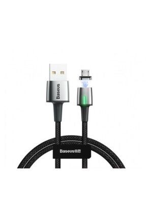 Zinc Magnetic Usb Kablo Şarj Android Micro Usb Kablo 2.4a 1 m - Siyah Camxc-a01 NsK- CAMXC-A01