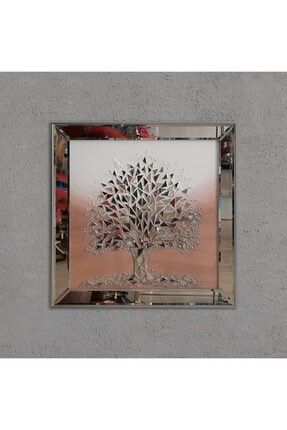 İzabel Pudra Ağaç Mozaik Ayna 60x60 cm ATL-1022-7