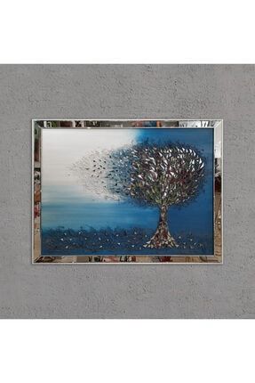Luna Mavi Mozaik Ayna Ağaç 100x130 Cm ATL-1003-6
