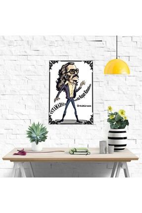 Aksesura Cem Karaca Nem Alacak Felek Benim Retro Ahsap Poster Trendyol