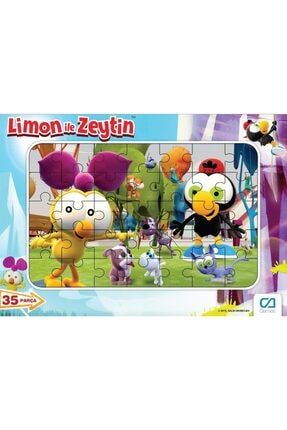 Limon Ile Zeytin - Frame Puzzle 1 - Mavi (35 Parça) 494542-3990000090059