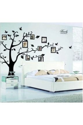Ev salon yatak ofis odası soy ağacı duvar dekor süsleme sticker pvc 250x200 cm T3514235230 H397