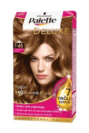 Deluxe 7.65 Altın Parıltılı Toffee Krem Saç Boyası 12550