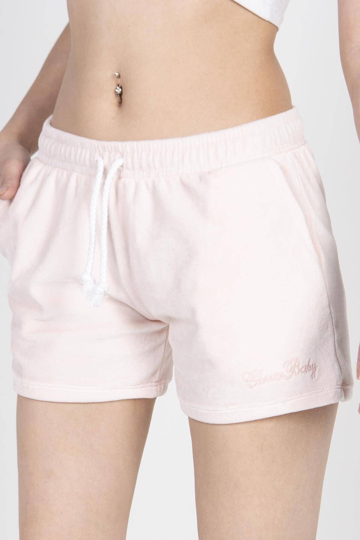 Addax Kadin Pembe Kadife Sort S9442 Adx 0000022281 Trendyol
