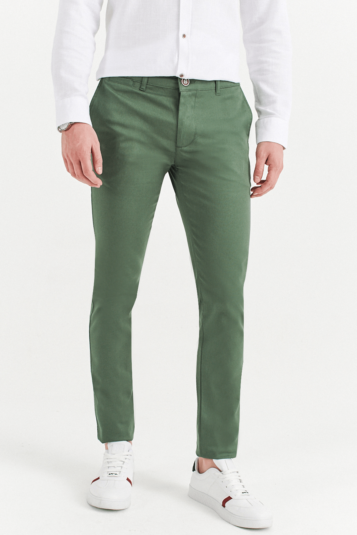 Avva Erkek Yesil Yandan Cepli Basic Slim Fit Pantolon A01y3042 Trendyol