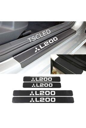 Mitsubishi L200 Karbon Kapı Eşiği Koruma Sticker (4lu Set) HIL11Aa203