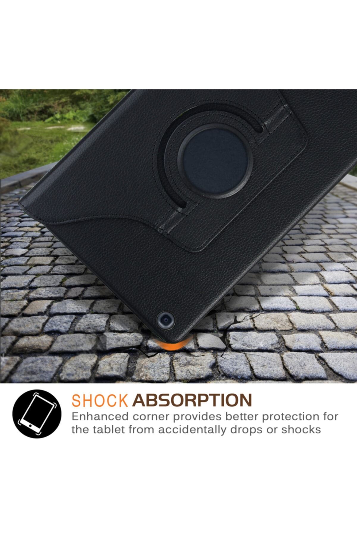 Fibaks-Samsung Galaxy Tab 4 Sm-t230 7" Case Smart Cover with Rotating Stand 3
