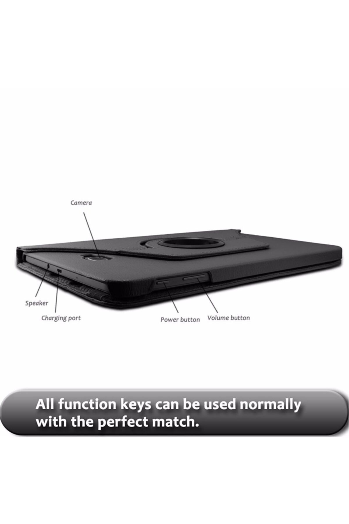 Fibaks-Samsung Galaxy Tab 4 Sm-t230 7" Case Smart Cover with Rotating Stand 6