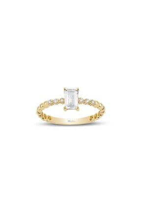 Safir Kuyumculuk Kadin Full Tasli Altin Yuzuk Yz05876 Trendyol