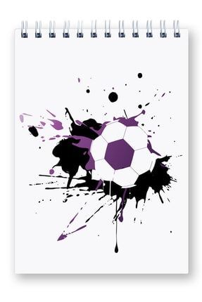 Mespho Kanatli Ve Boya Efektli Futbol Topu A4 Ebat Spiralli Sert Kapak Defter 21 X 29 7 Cm Trendyol