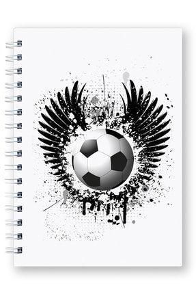 Mespho Kanatli Ve Boya Efektli Futbol Topu A4 Ebat Spiralli Sert Kapak Defter 21 X 29 7 Cm Trendyol