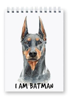 Mespho Batman Doberman Kopek A6 Ebat Spiralli Sert Kapak Defter 10 5 X 14 8 Cm Trendyol