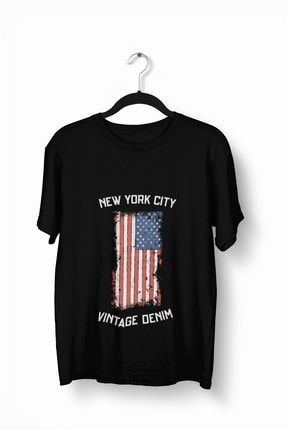 Erkek America Vintage Baskılı Tshirt 2019TS017