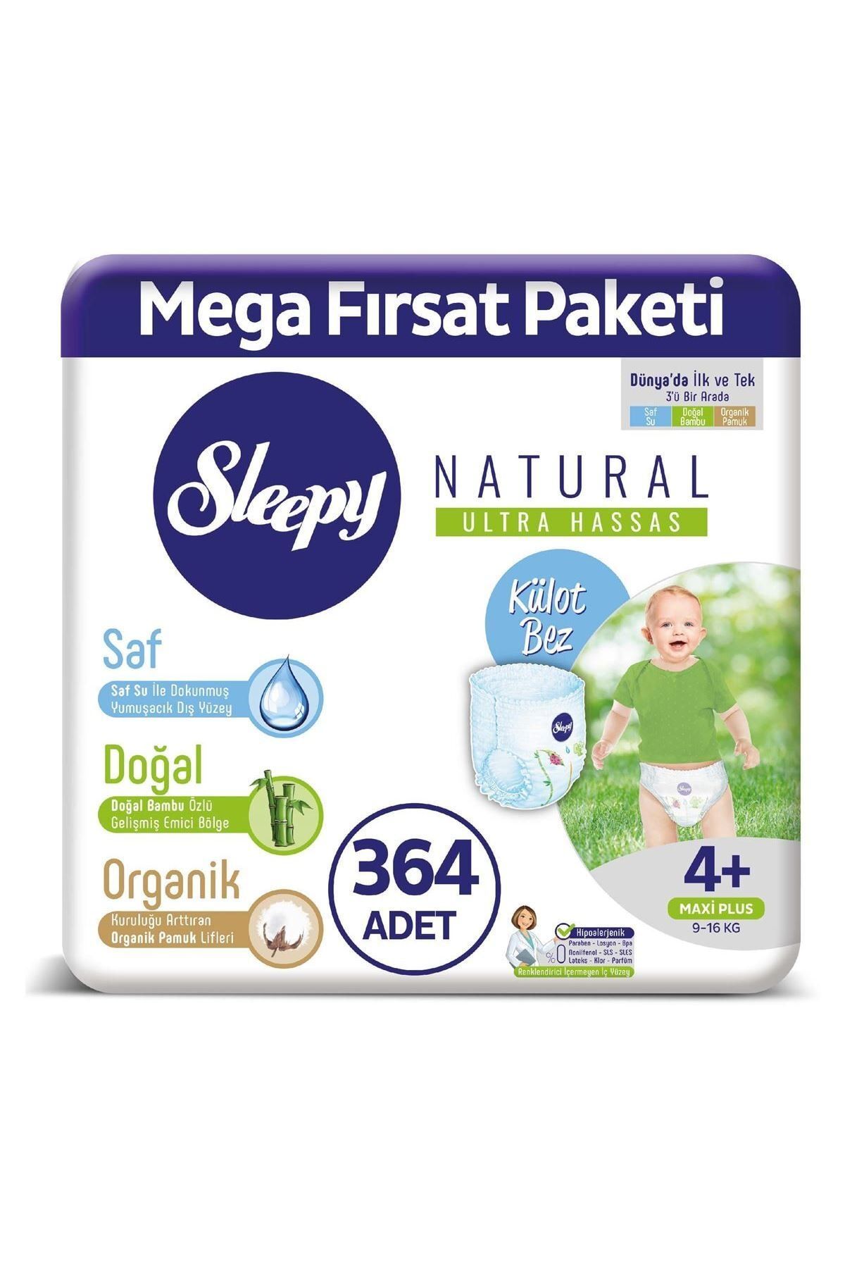 Sleepy Natural Kulot Bez 4 Numara Maxi Mega Firsat Paketi 380 Adet Trendyol
