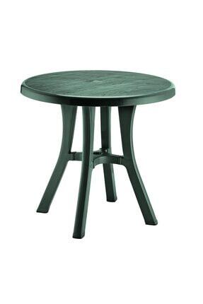 Papatya Diva Masa Plastik Bahce Masasi Teak Ahsap Desenli Yuvarlak 120 Cm Trendyol