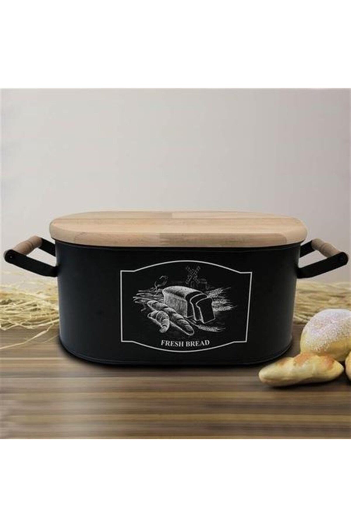 Bambum-Sonata - Bread Box with Cutting Board Cover T1327 Bread Box with Sonata Cutting Board 1