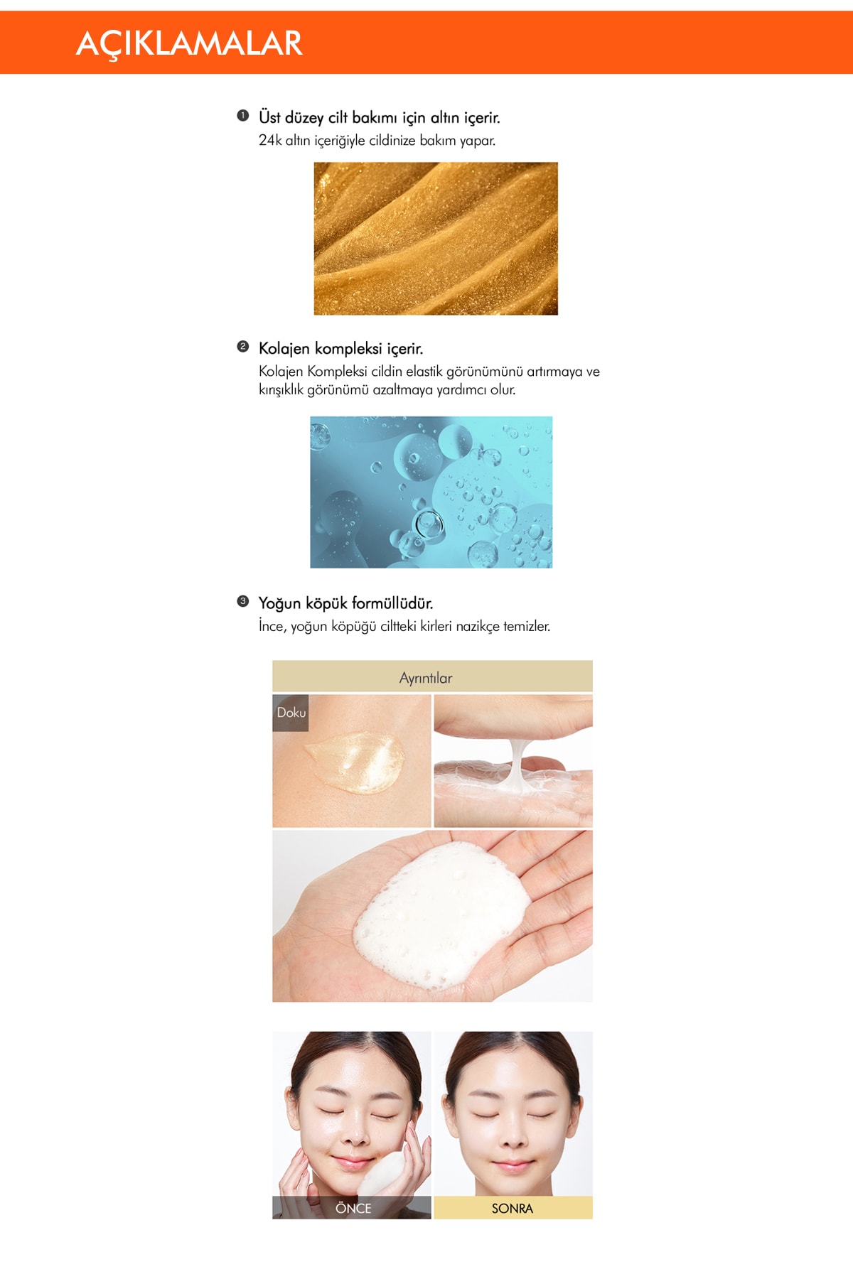 missha 24k collagen luminous gold foaming cleanser