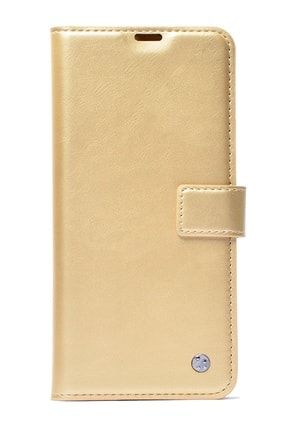 Samsung Galaxy Note 10 Lite Kılıf Pocket Deri Kapaklı Standlı Cüzdan - Gold pock-sam-nt10lt