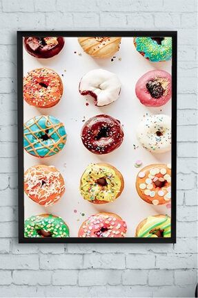Donut Mutfak Çerçeveli Tablo (50x70cm) PSTRMNYC12057