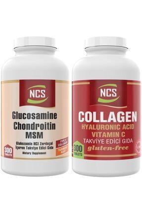 Collagen Hyaluronik Acid C Vitamin 300 Tablet Glucosamine Chondroitin Msm 300 Tablet 2 Ürün 1 ncsclcohyx600tbx