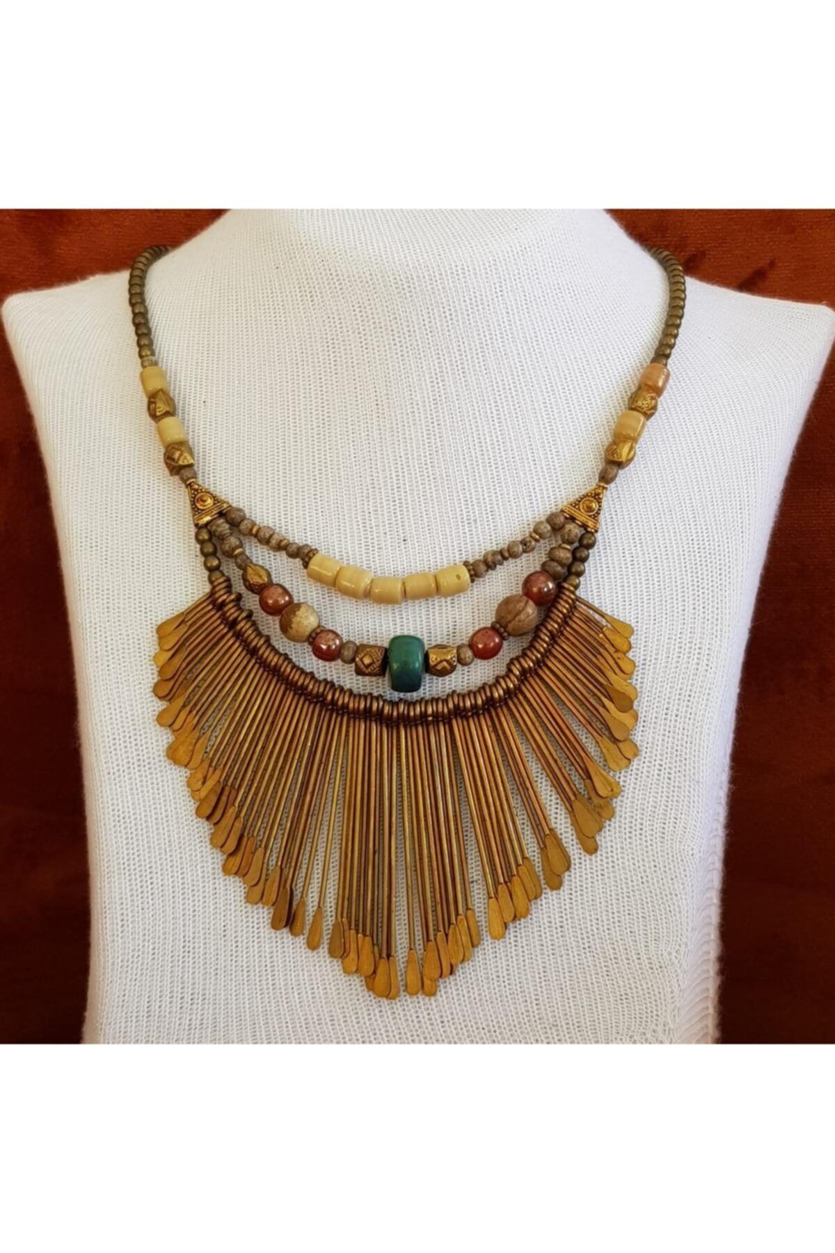 Handmade stone necklace deals