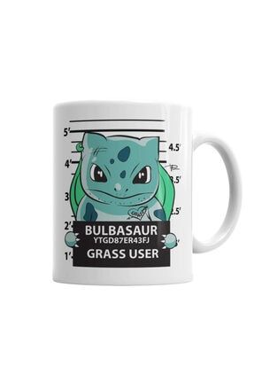 Bulbasaur Bad Boy Pokemon Kupa Bardak Porselen KB119