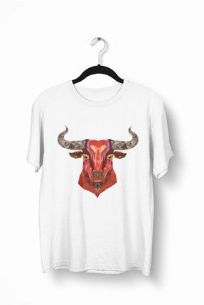 Horny Bull Baskılı Erkek T-Shirt - 2019TS209