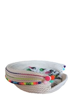 Roseroi El Orgusu Penye Ipten Orme Kedi Yatagi Puseti Ve Kedi Paspasi Set 35 Cm Trendyol