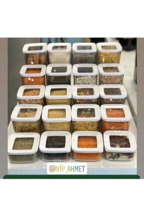 Vip Ahmet 30 Lu Full Set Akrilik Saklama Kabi Erzak Kabi Seti Trendyol