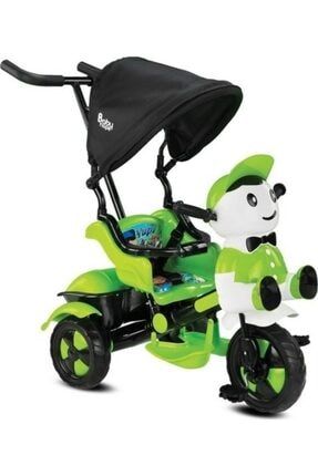 Yupi Panda Ebeveyn Kontrollü Üç Teker Bisiklet - Yeşil PRA-1746755-1798