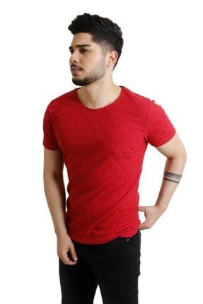 Stil Kombin Erkek Bordo Triko Sifir Yaka Tisort Trendyol