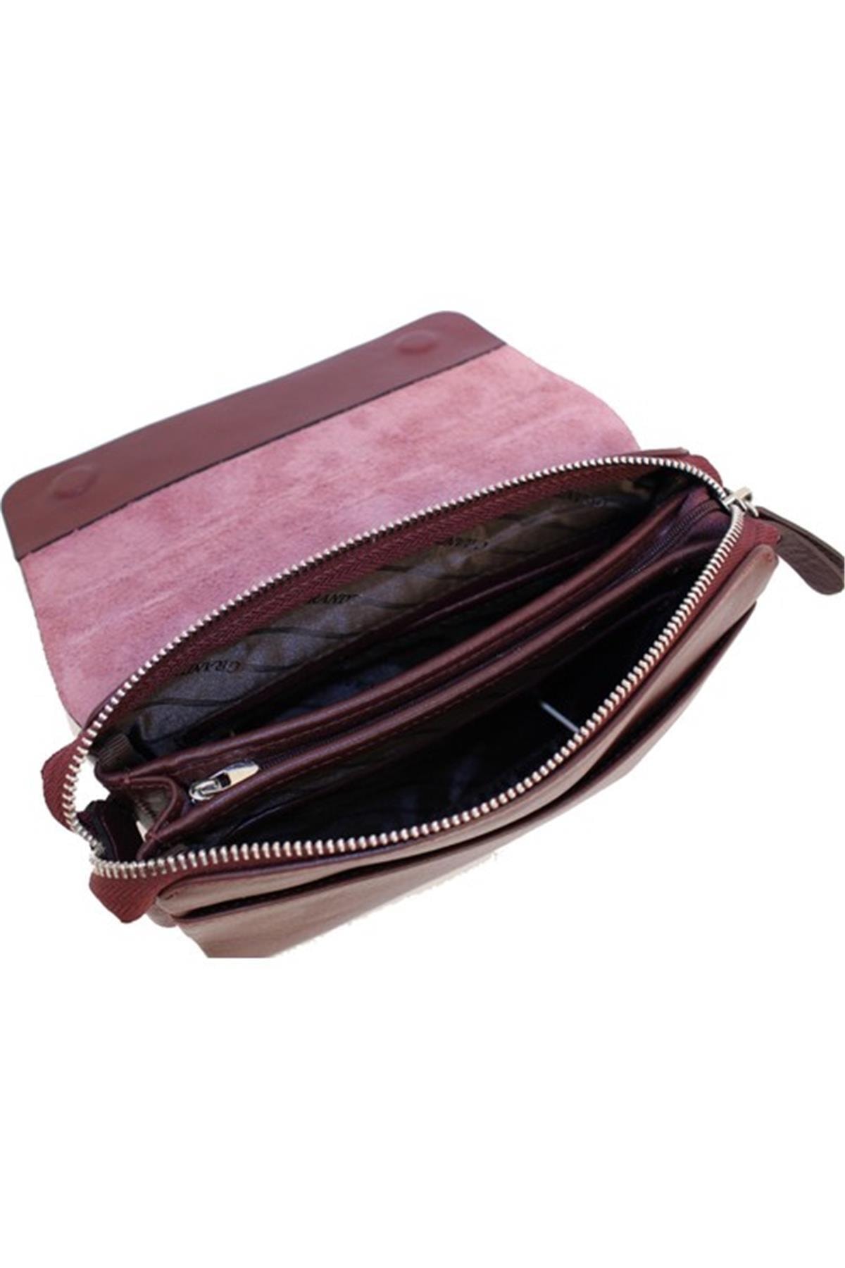 4267 Unisex El Çantası Cüzdan Bordo