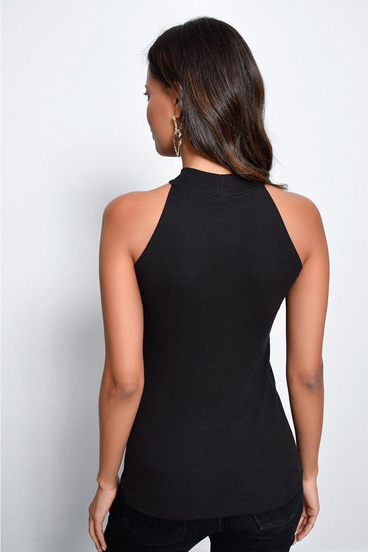 Cool & Sexy-Női fekete camisole ujjatlan blúz Yİ1566 3