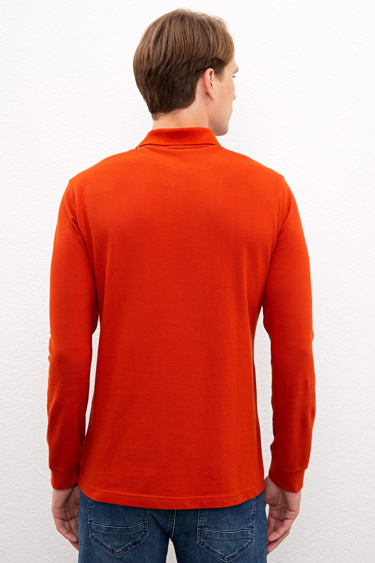 سویشرت مردانه نارنجی یو اس پولو | G081GL082.000.838920 اورجینال - تصویر 3