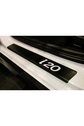 Hyundai İ20 Carbon Fiber Kapı Eşiği Yazısı Sticker Boya Koruma L148