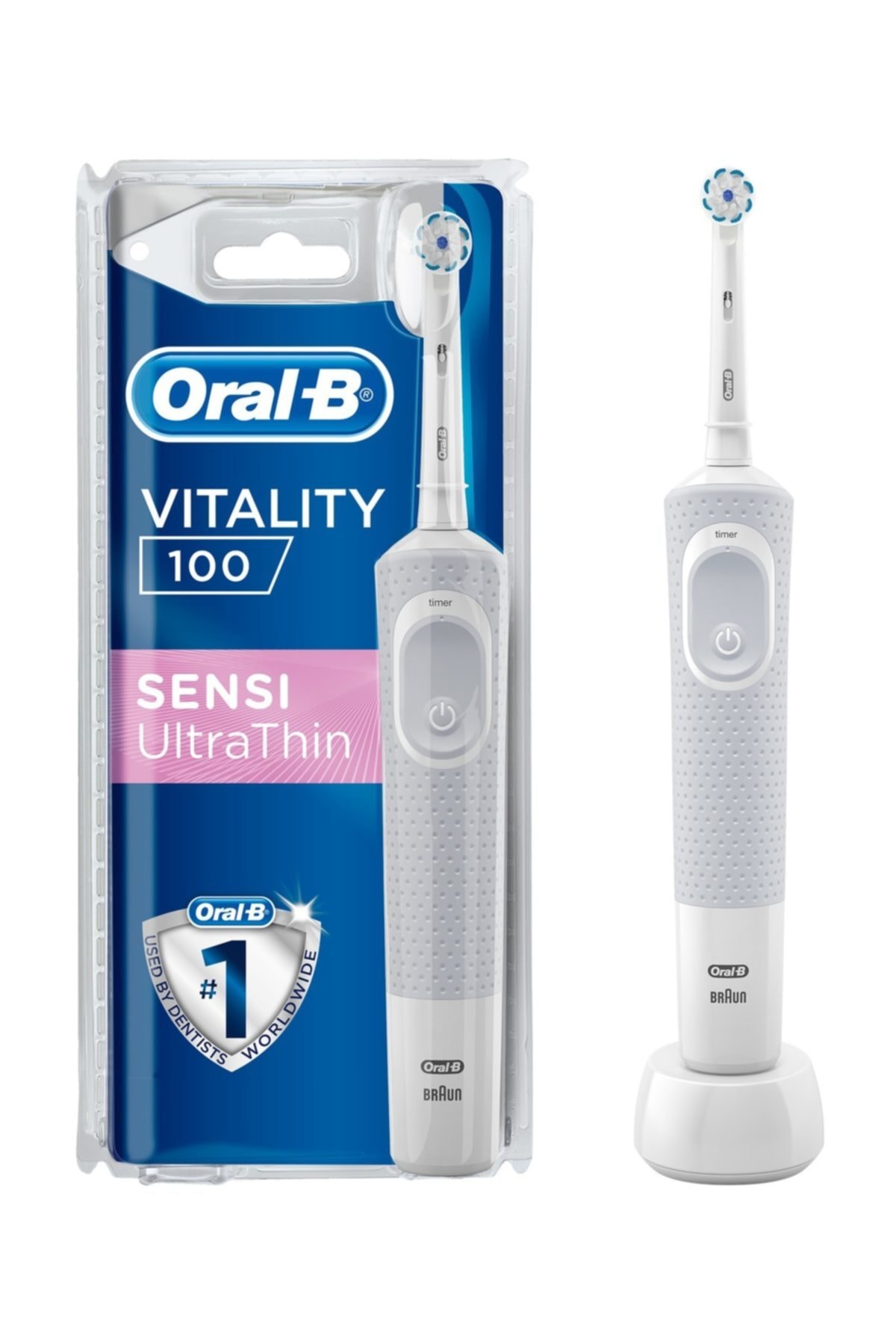 Vitality 100 Sensi Ultra Thin Şarj Edilebilir Diş Fırçası