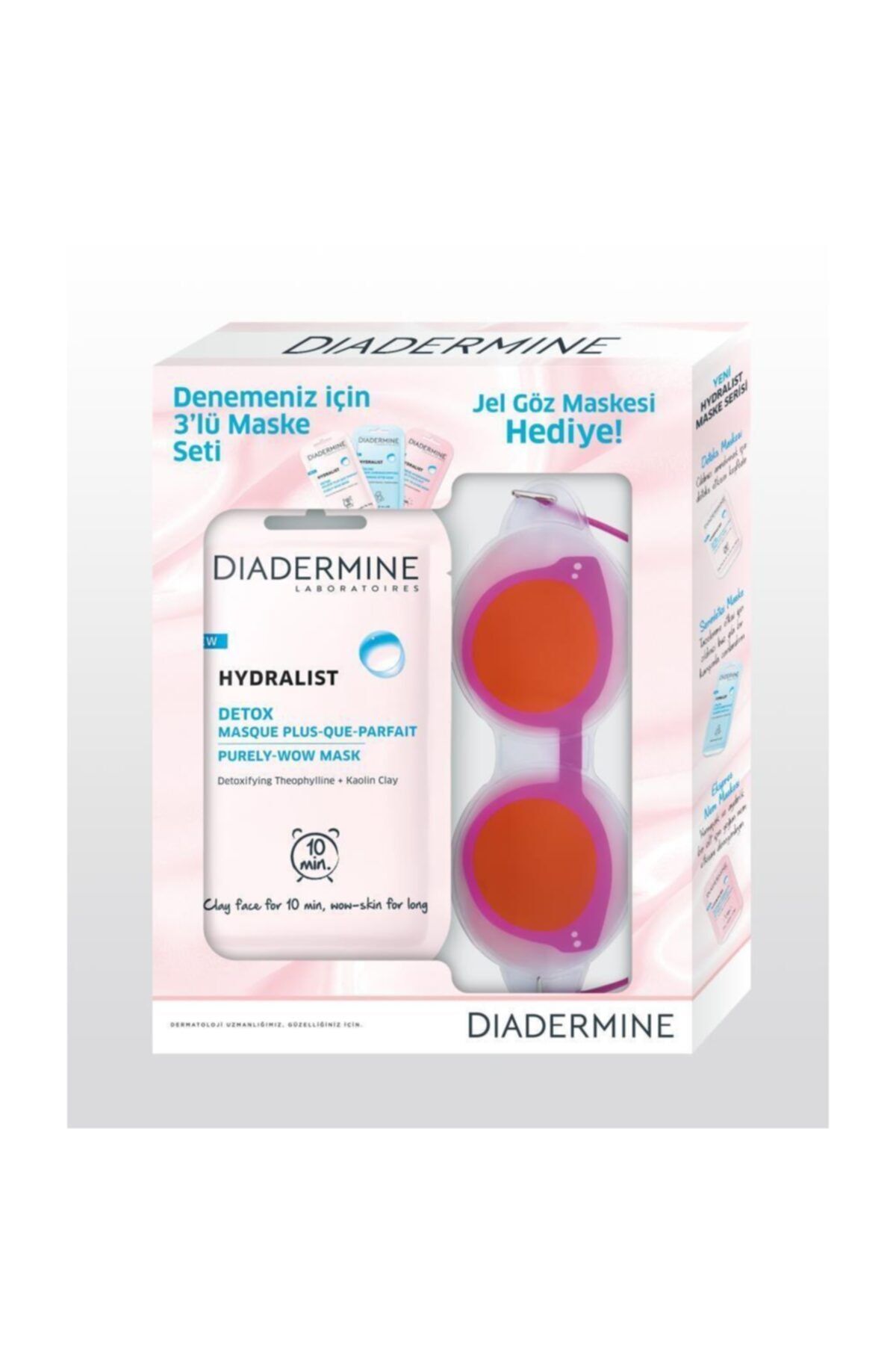 Dd Mask 3 عددی 8 میلی لیتر + ژل بند لیوان Diadermine