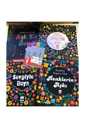 Akilli Adam Yayinlari Mandala Buyukler Icin Boyama Kitabi Ve Play Doh Keceli Kalem 12 Renk Seti 4 Lu Trendyol
