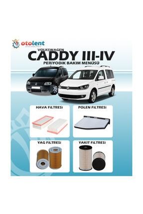 Caddy III-IV 04-(1.6TDI-2.0TDI) Filtre Bakım Seti otolent_303995