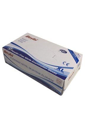 Beybi - Mavi Nitril Eldiven XL Beden (1 Paket / 100 Adet - 50 Çift) BeybiMNE001