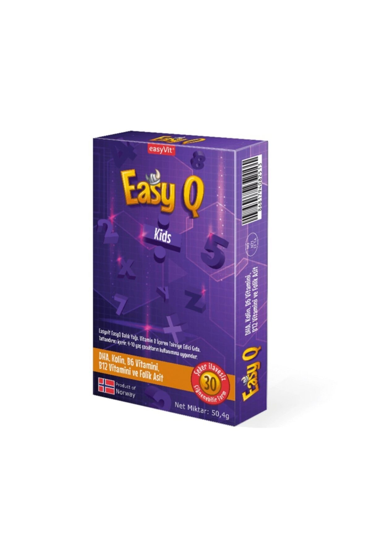 Easy Fishoil Easy Q Kids 30 Çiğneme Tableti