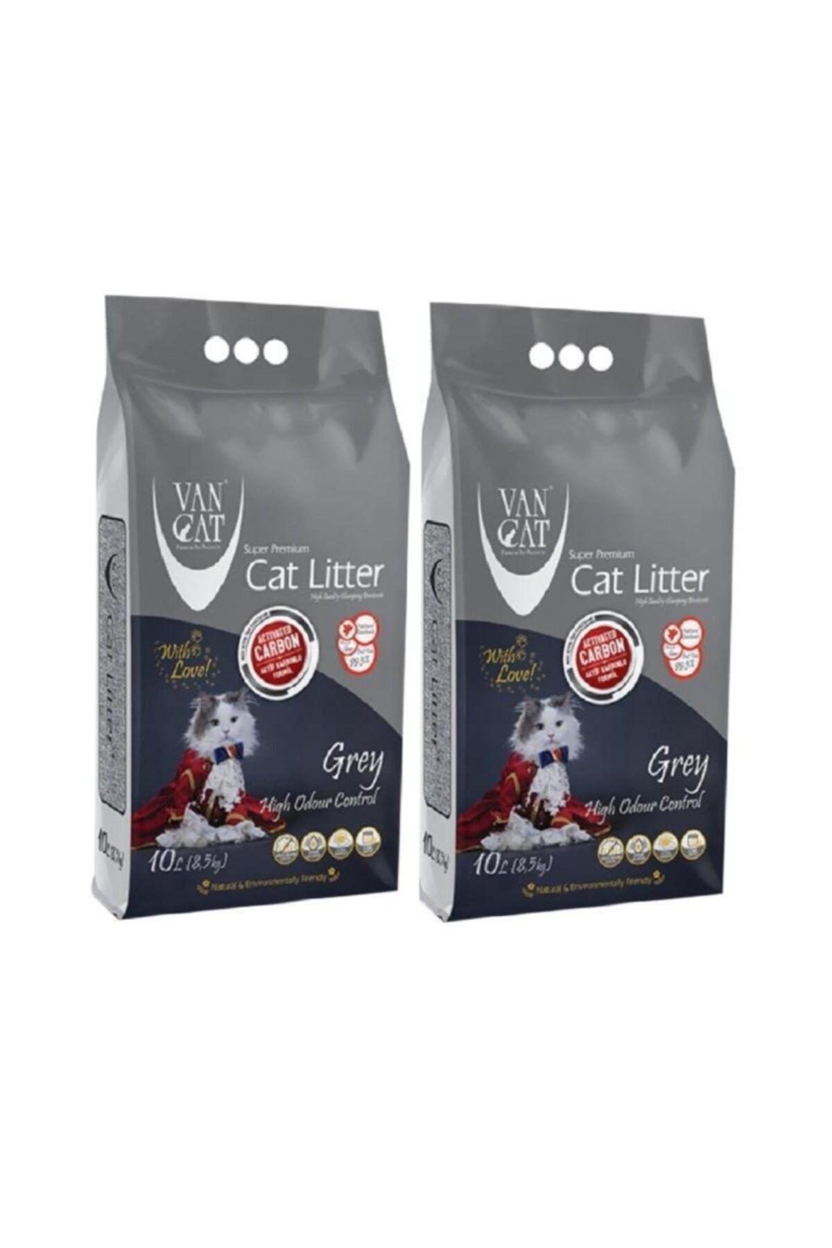 Vancat Aktif Karbonlu Süper Topaklanan Premium 2 Adetx 10 lt